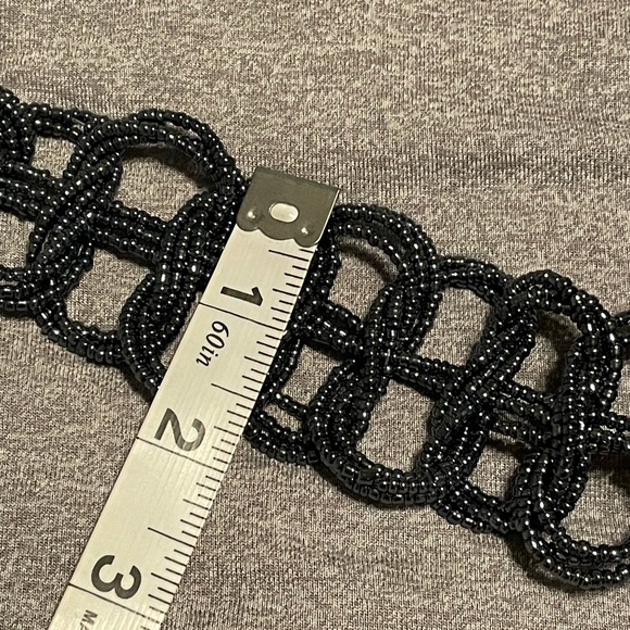 ➡️ Beaded Braided Statement Necklace - Picture 3 of 5